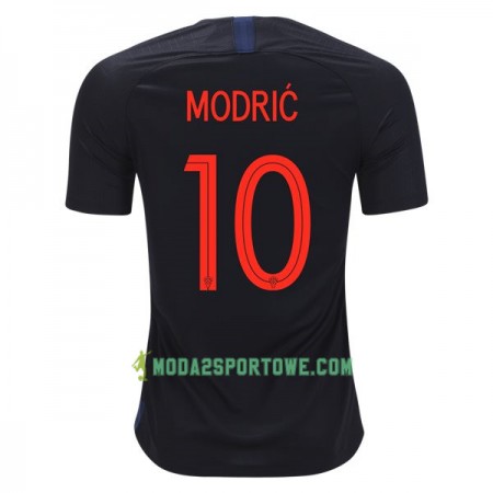 Koszulka Chorwacja Modrić 10 Mistrzostwa Świata 2018 Wyjazdowe Stroje Piłkarskie